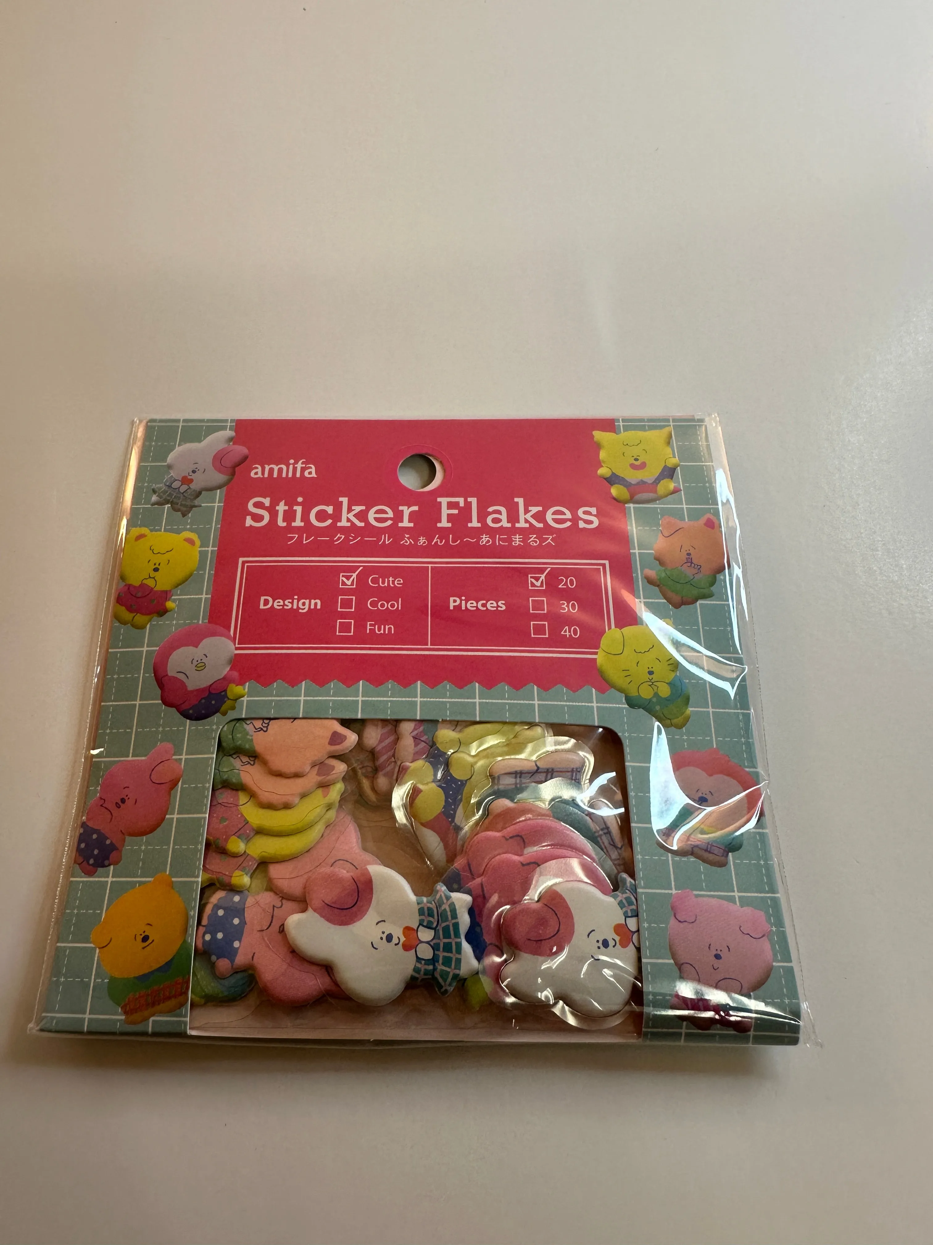 Amifa Animals Puffy Sticker Sack