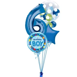 Blue Polka Dot Bubble Bunch Age 6