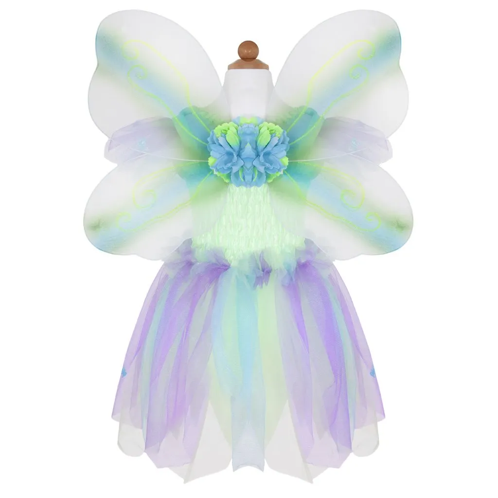 Butterfly Dress with Wings and Wand 5-6