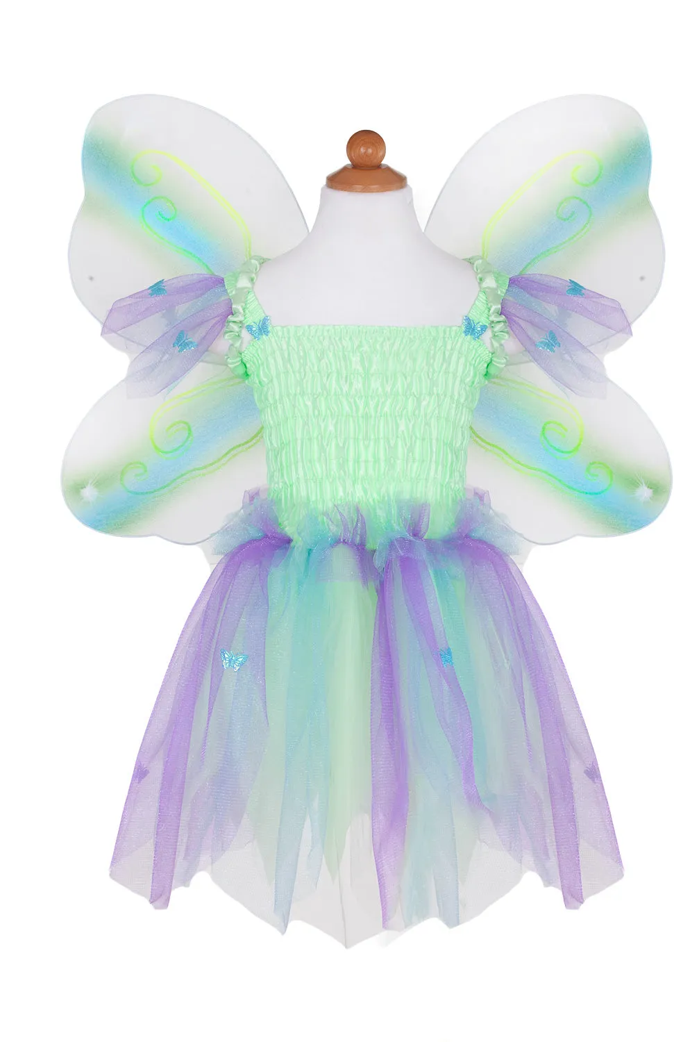 Butterfly Dress with Wings and Wand 5-6