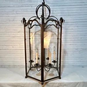 Ironware International Lantern Style Hanging Light, Hexagon
