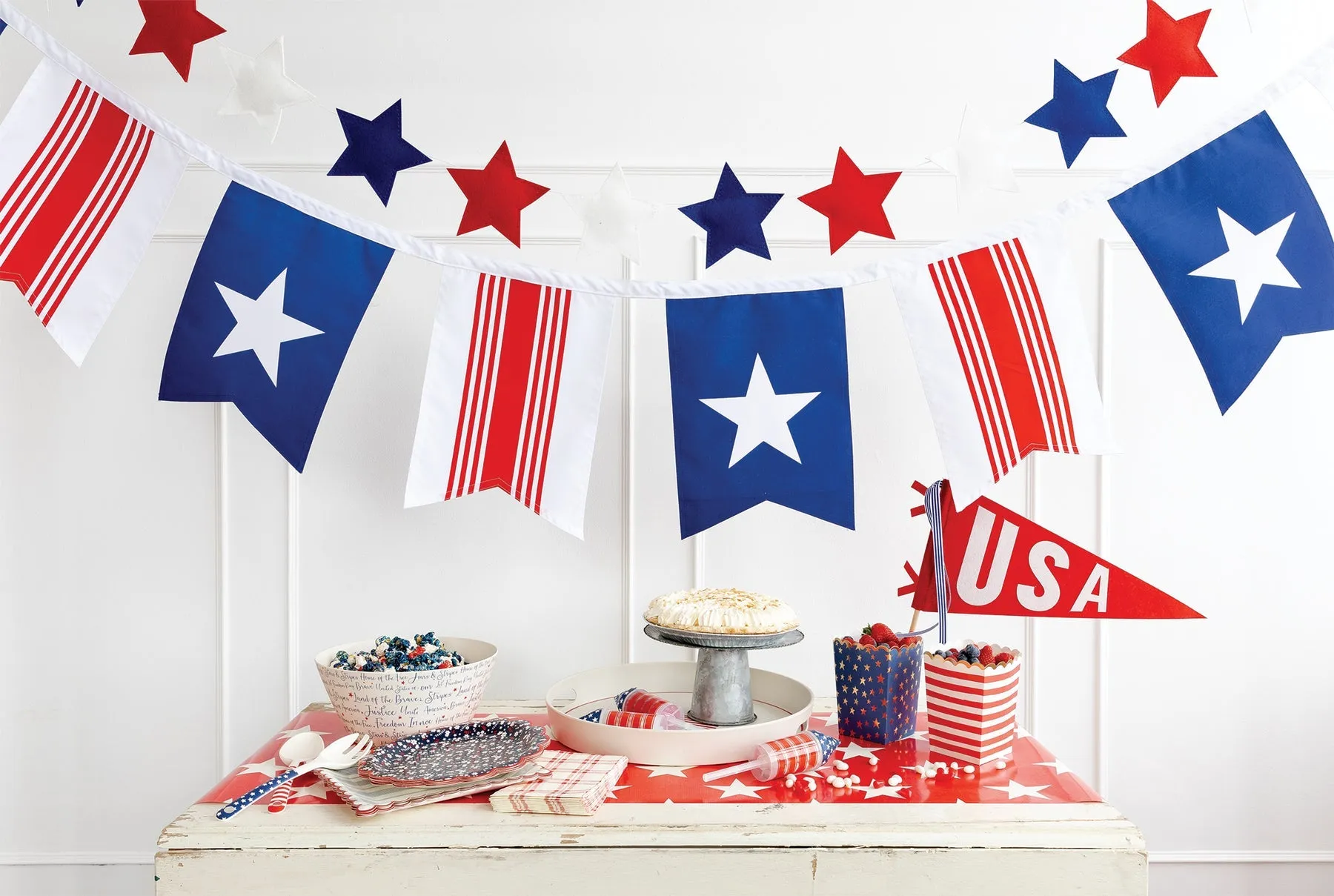 Puffy Felt Star Banner