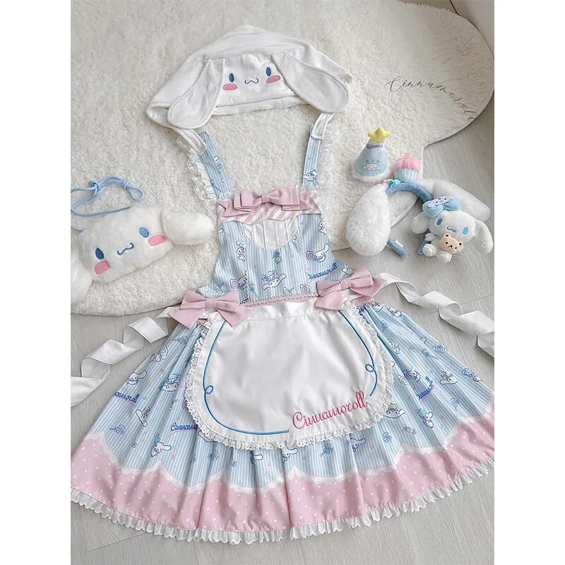 Sanrio Star Gummy Series Cinnamoroll Inspired Hooded Jumperskirt