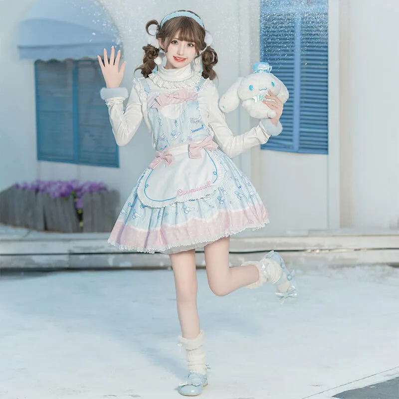 Sanrio Star Gummy Series Cinnamoroll Inspired Hooded Jumperskirt