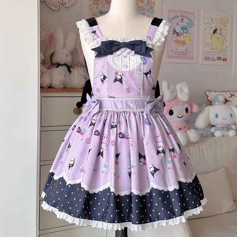 Sanrio Star Gummy Series Kuromi Inspired Hooded Jumperskirt