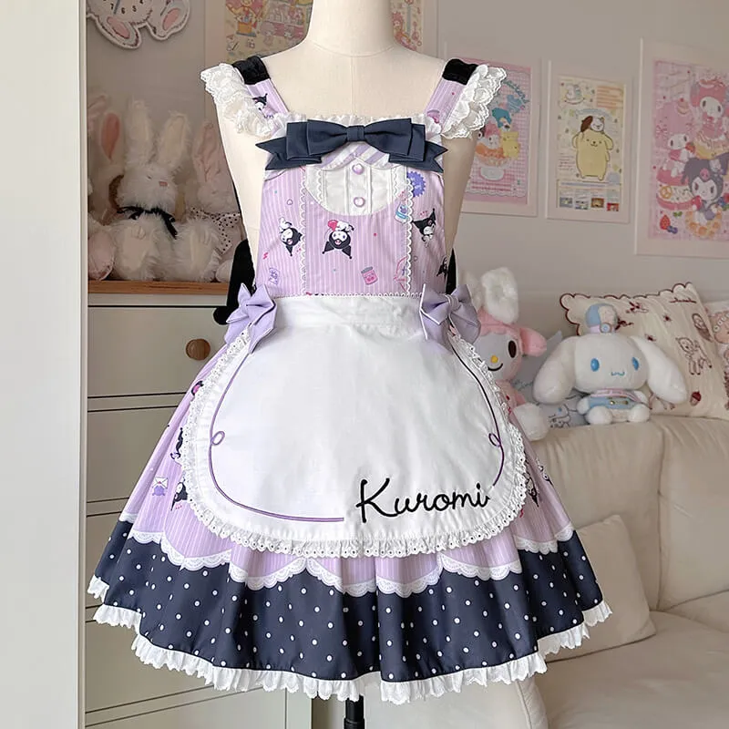 Sanrio Star Gummy Series Kuromi Inspired Hooded Jumperskirt