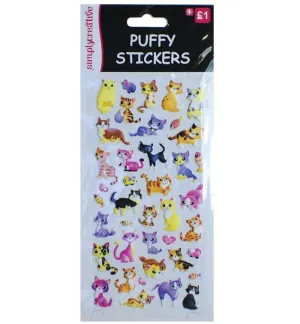 Simply Creative Puffy Stickers - Cats (SC077)
