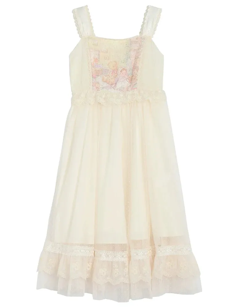 Sweet Tale Forest Strap Tulle Dress Fairy