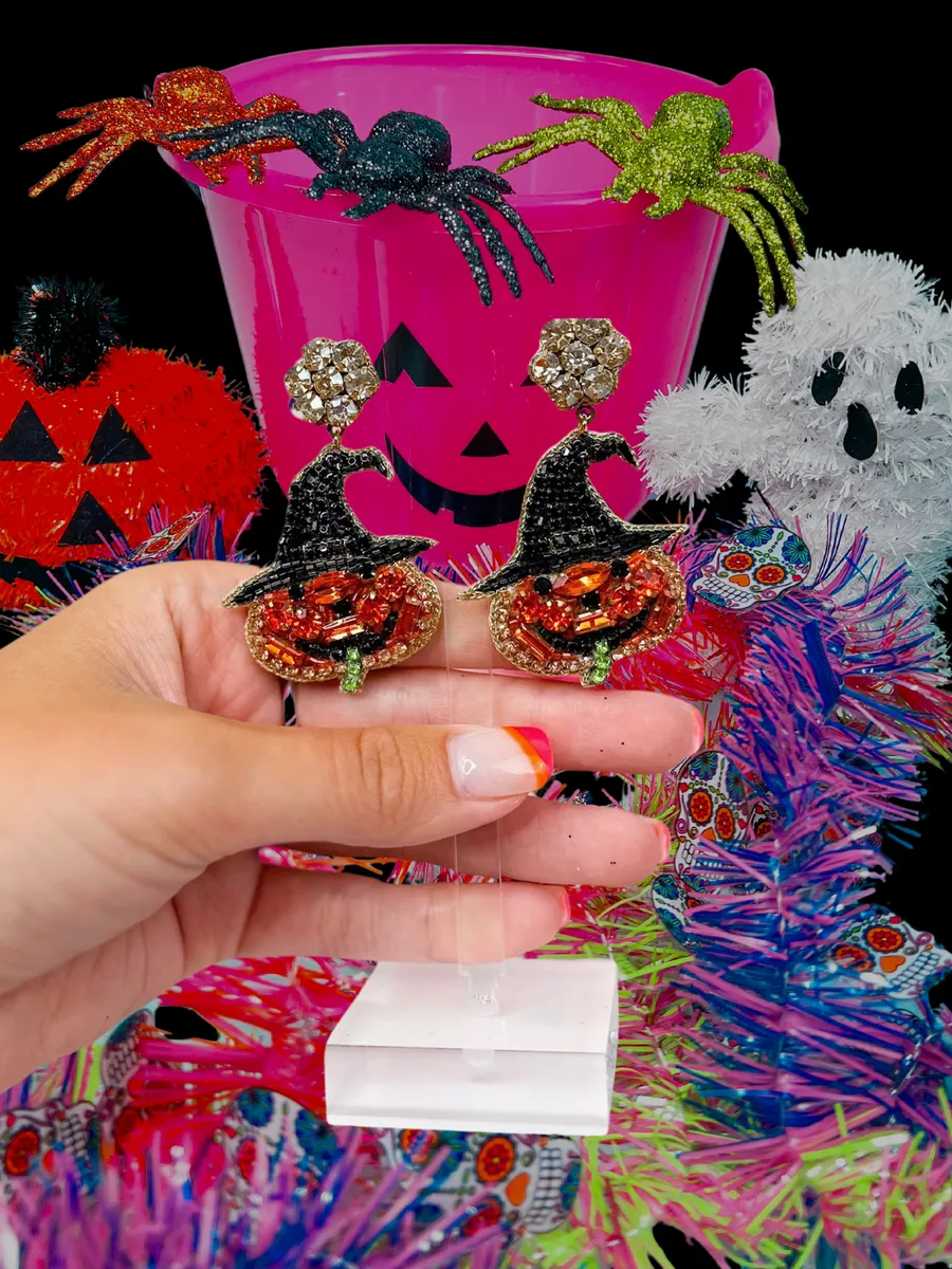 Taylor Shaye Spooky Lantern Drop Earrings